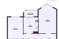 2 room apartment 66 m² Cyrvonaja Slabada, Belarus