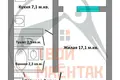 1 room apartment 33 m² Minsk, Belarus