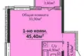 Wohnung 1 zimmer 45 m² Odessa, Ukraine