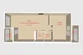 Mieszkanie 2 pokoi 69 m² Mińsk, Białoruś