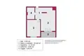 Apartamento 2 habitaciones 43 m² Lodz, Polonia