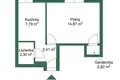 Apartamento 1 habitación 28 m² Varsovia, Polonia