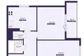 2 room apartment 61 m² Minsk, Belarus