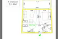 2 room apartment 44 m² Budva, Montenegro