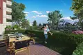 Complexe résidentiel Residence with a garden and co-working areas in front of the metro station, Istanbul, Turkey