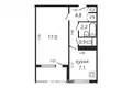 1 bedroom apartment 33 m² Minsk, Belarus