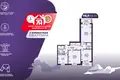 3 room apartment 71 m² Salihorsk, Belarus