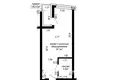 Квартира 1 комната 28 м² Минск, Беларусь