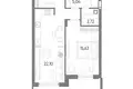 Квартира 1 комната 57 м² Калининград, Россия