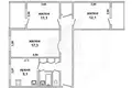Apartamento 3 habitaciones 69 m² Muchaviecki sielski Saviet, Belarús