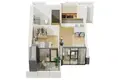 1 bedroom apartment 57 m² Batumi, Georgia