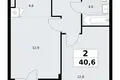 Квартира 2 комнаты 41 м² район Внуково, Россия