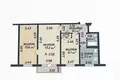 Квартира 3 комнаты 56 м² Минск, Беларусь