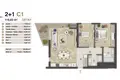 2 bedroom apartment 117 m² Konak, Turkey