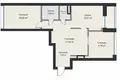 Mieszkanie 3 pokoi 65 m² Mińsk, Białoruś