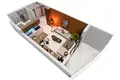 1 room studio apartment 45 m² Trikomo, Northern Cyprus