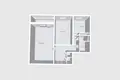 2 room apartment 50 m² Minsk, Belarus