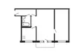 2 bedroom apartment 45 m² Minsk, Belarus