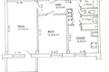 2 room apartment 50 m² Minsk, Belarus