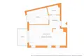 2 room apartment 54 m² in Warsaw, Poland