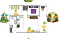 Wohnung 2 Schlafzimmer 55 m² Boreti, Montenegro