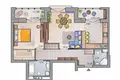 Mieszkanie 2 pokoi 68 m² Mińsk, Białoruś