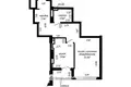 Mieszkanie 2 pokoi 44 m² Mińsk, Białoruś