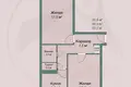 2 room apartment 51 m² Minsk, Belarus