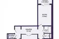 3 room apartment 63 m² Minsk, Belarus