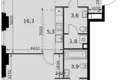 Wohnung 2 zimmer 56 m² Moskau, Russland