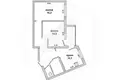 2 room apartment 56 m² Brest, Belarus