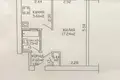 1 room apartment 29 m² Minsk, Belarus