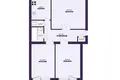 3 room apartment 62 m² Dzyarzhynsk, Belarus