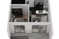 Apartamento 2 habitaciones 53 m² Mezitli, Turquía