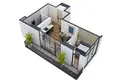 Квартира 2 комнаты 47 м² Батуми, Грузия