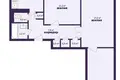 3 room apartment 62 m² Sluck, Belarus