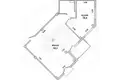 Квартира 2 комнаты 78 м² Мухавецкий сельский Совет, Беларусь