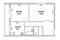 Apartamento 2 habitaciones 47 m² Muchaviecki sielski Saviet, Belarús