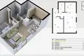 1 bedroom apartment 42 m² Budva, Montenegro
