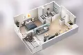 Wohnung 2 zimmer 46 m² Posen, Polen