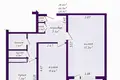 Appartement 2 chambres 49 m² Minsk, Bélarus