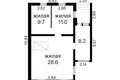 Casa 3 habitaciones 68 m² Piekalinski sielski Saviet, Belarús