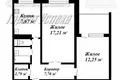 Wohnung 2 zimmer 52 m² Muchaviecki sielski Saviet, Belarus