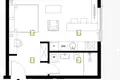 Studio apartment 28 m² Budva, Montenegro