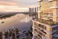 Residential complex Luxury sky villa in the new high-rise Atelis residence with a direct access to the promenade in Dubai Design District, in the heart of Dubai