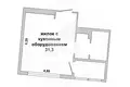1 room apartment 40 m² Muchaviecki sielski Saviet, Belarus