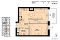 Appartement 2 chambres 41 m² Poznan, Pologne