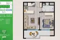 Квартира 2 комнаты 53 м² Мезитли, Турция