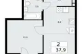 Квартира 2 комнаты 38 м² район Троицк, Россия