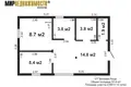 Casa 53 m² Jzufouski sielski Saviet, Belarús